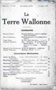 La Terre Wallonne, revue d'Elie Baussart